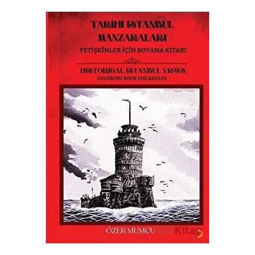 Tarihi İstanbul Manzaraları-Yetişkinler için Boyama Kitabı - Özer Mumcu - Cinius Yayınları