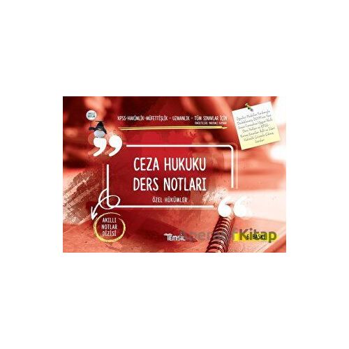 Ceza Hukuku Ders Notları - Özel Hükümler - Kolektif - Temsil Kitap