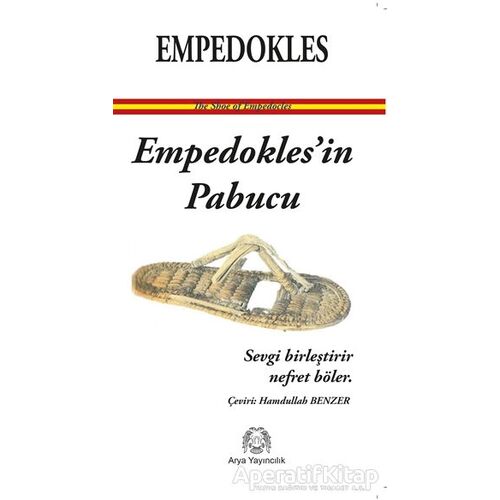 Empedoklesin Papucu - Empedokles - Arya Yayıncılık