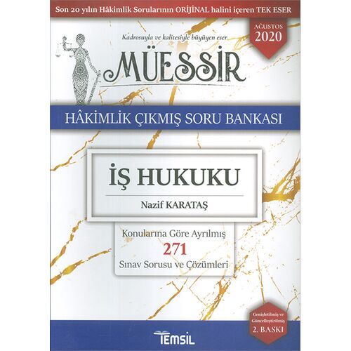 Müessir İş Hukuku Hakimlik Çıkmış Soru Bankası Temsil Kitap