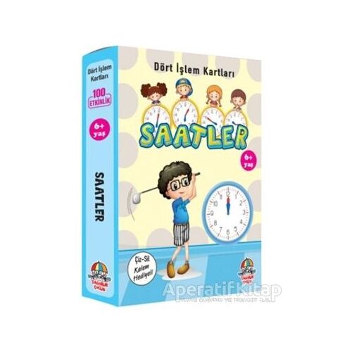 Saatler - Dört İşlem Kartları 6+ Yaş - Kolektif - Yağmur Çocuk