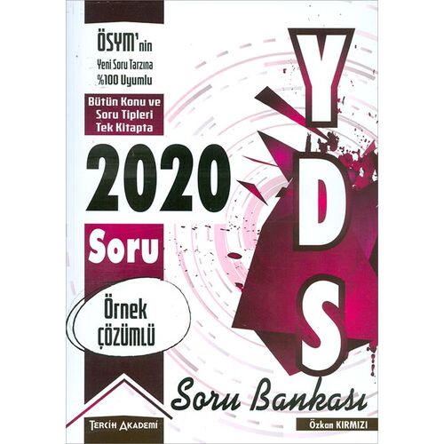 2020 YDS Çözümlü Soru Bankası Tercih Akademi Yayınları