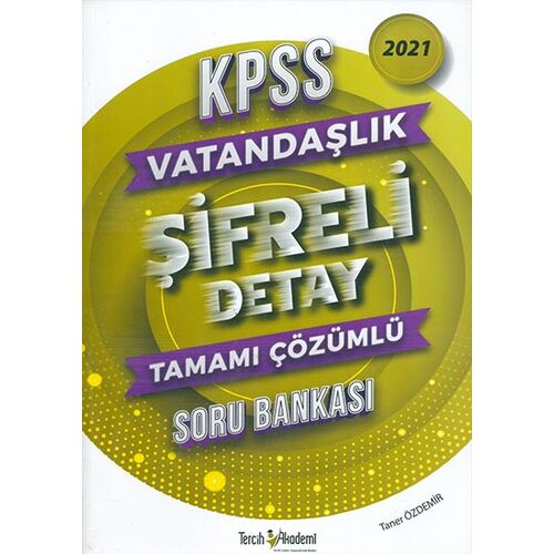 2022 KPSS Vatandaşlık Şifreli Detay Çözümlü Soru Bankası Tercih Akademi Yayınları