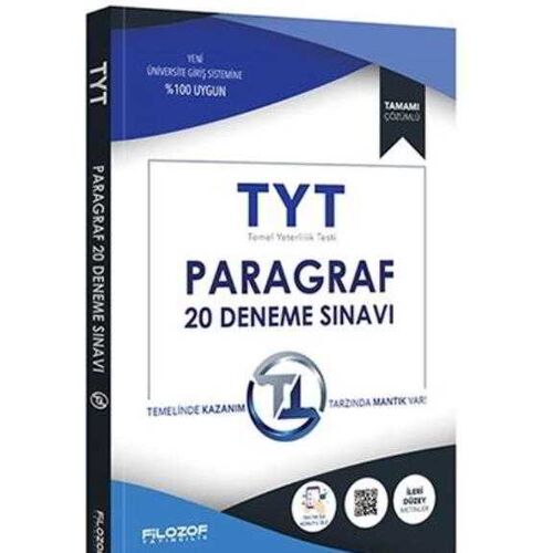 TYT Paragraf 20 Deneme Sınavı Filozof Yayınları