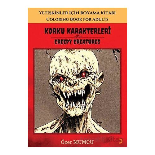 Korku Karakterleri - Yetişkinler için Boyama Kitabı - Özer Mumcu - Cinius Yayınları