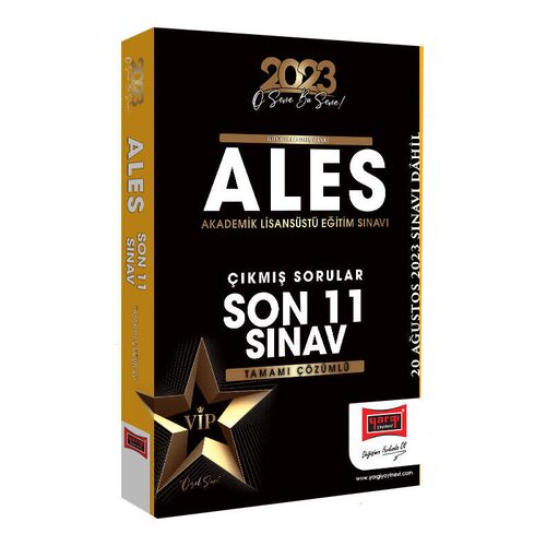 Yargı Yayınları 2023 ALES Çıkmış Son 11 Sınav Soruları Tamamı Çözümlü