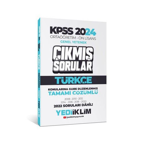 Yediiklim KPSS 2024 Ortaöğretim-Önlisans Türkçe Konularına Göre Çıkmış Sorular