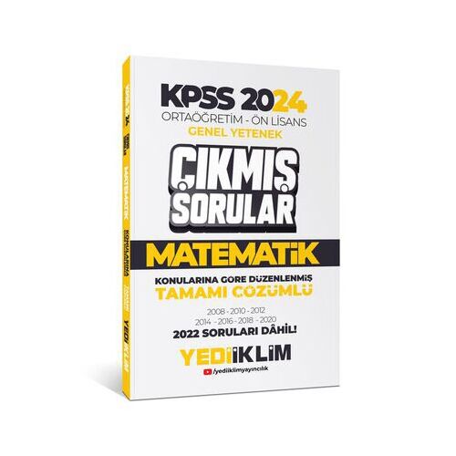 Yediiklim KPSS 2024 Ortaöğretim-Önlisans Matematik Konularına Göre Çıkmış Sorular