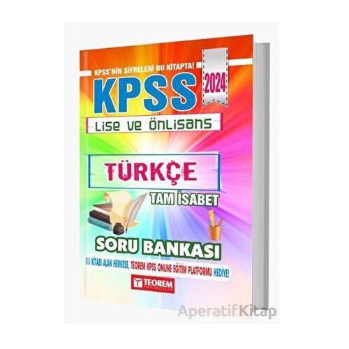 2024 KPSS Lise Ön Lisans Tam İsabet Türkçe Soru Bankası