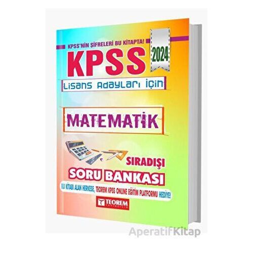 Teorem 2024 KPSS Lisans Matematik Sıradışı Soru Bankası