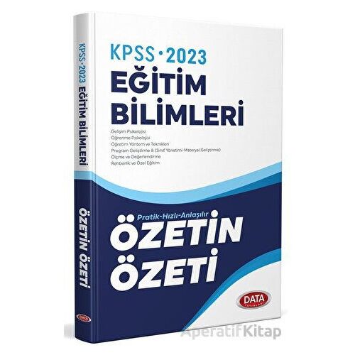 2024 Data KPSS Eğitim Bilimleri Özetin Özeti