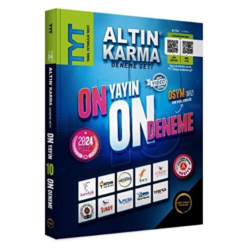 Altın Karma 2024 Model TYT On Yayın On Deneme