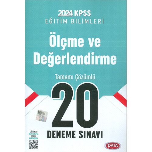 2024 KPSS Ölçme ve Değerlendirme 20 Deneme Sınavı Data Yayınları