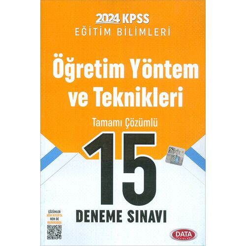 2024 KPSS Öğretim Yöntem ve Teknikleri 20 Deneme Sınavı Data Yayınları