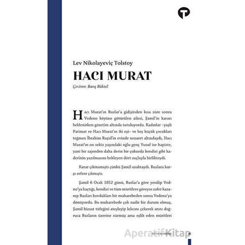 Hacı Murat - Lev Nikolayeviç Tolstoy - Turkuvaz Kitap