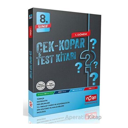 Nego 8.Sınıf Çek Kopar Test Kitabı 1.Dönem