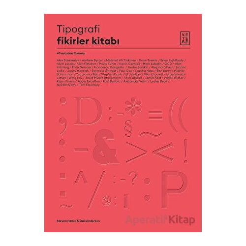 Tipografi Fikirler Kitabı - Steven Heller - Ketebe Yayınları