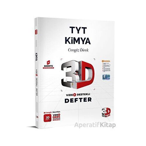 TYT Kimya Video Destekli Defter 3D Yayınları