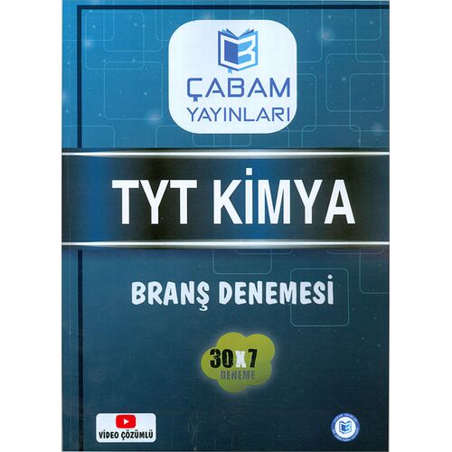 TYT Kimya Video Çözümlü Branş Denemesi Çabam Yayınları