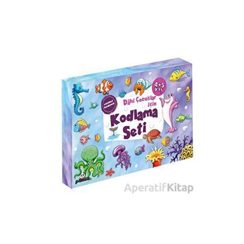4+5 Yaş Dahi Çocuklar için Kodlama Seti - Afife Çoruk - Beyaz Panda Yayınları