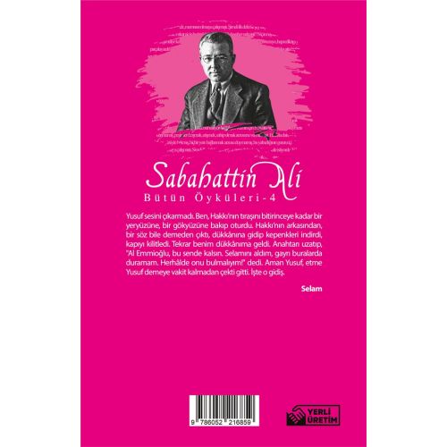 Sabahattin Ali Öyküleri 4 - Aperatif Kitap Yayınları