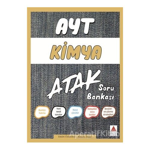 AYT Kimya Atak Soru Bankası - Ersin Özdemir - Delta Kültür Yayınevi