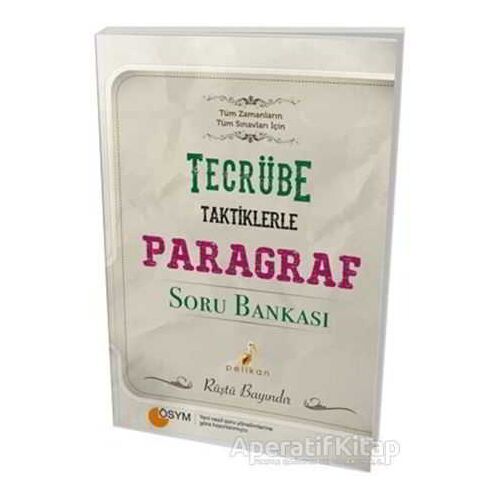 Tecrübe Taktiklerle Paragraf Soru Bankası - Rüştü Bayındır - Pelikan Tıp Teknik Yayıncılık