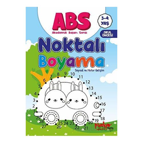 ABS 3-4 Yaş Noktalı Boyama - Buçe Dayı - Pinokyo Yayınları
