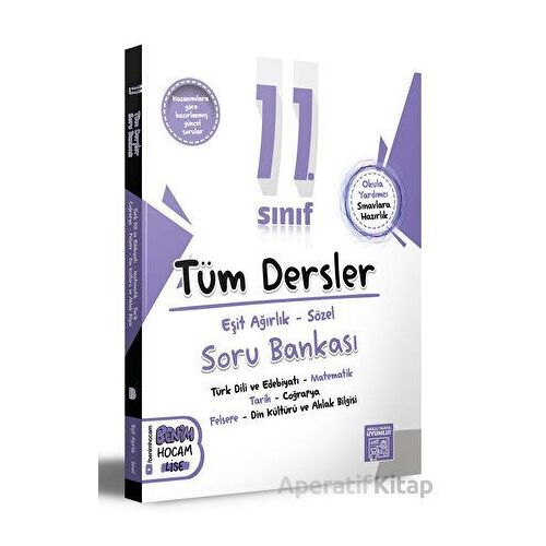 2024 11.Sınıf Eşit Ağırlık - Sözel Tüm Dersler Soru Bankası - Benim Hocam