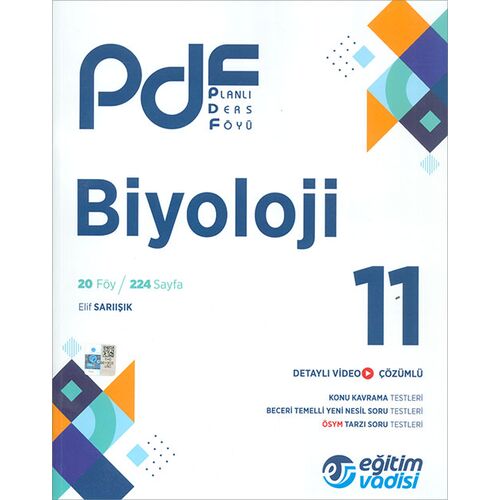 11.Sınıf Biyoloji PDF Planlı Ders Föyü Eğitim Vadisi