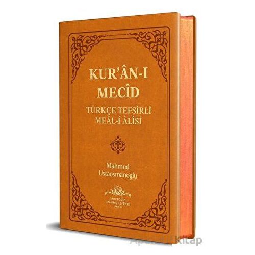 Kuranı Mecid Hafız Boy Sadece Meal - Mahmud Ustaosmanoğlu - Ahıska Yayınevi