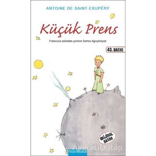 Küçük Prens - Antoine de Saint-Exupery - Mavibulut Yayınları