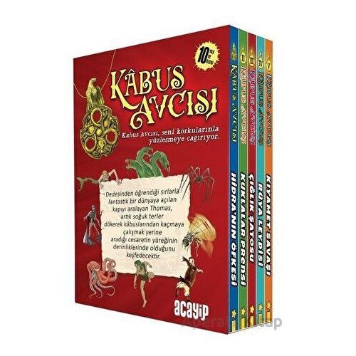 Kabus Avcısı Seti - 5 Kitap Takım - Kutulu - Theodore Darkwood - Acayip Kitaplar