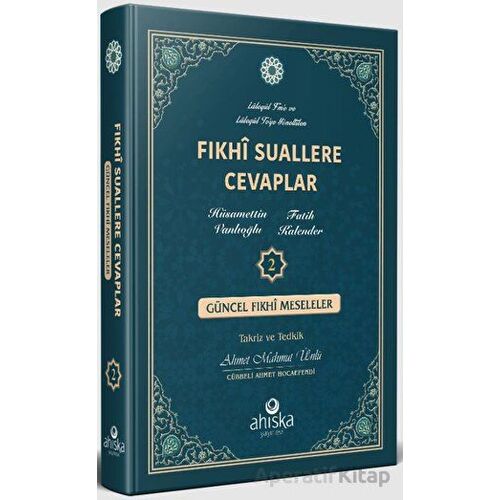 Fıkhi Suallere Cevaplar 2 - Fatih Kalender - Ahıska Yayınevi