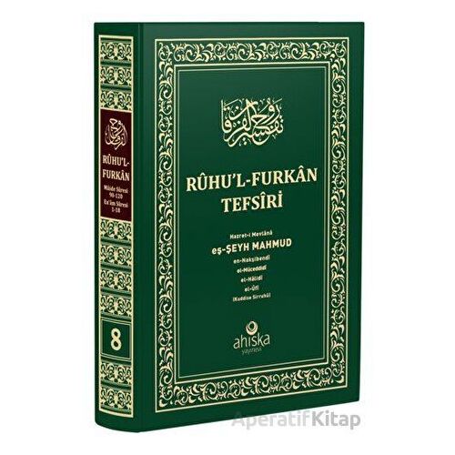 Ruhul Furkan Tefsiri 8. Cilt (Orta Boy) - Mahmud Ustaosmanoğlu - Ahıska Yayınevi