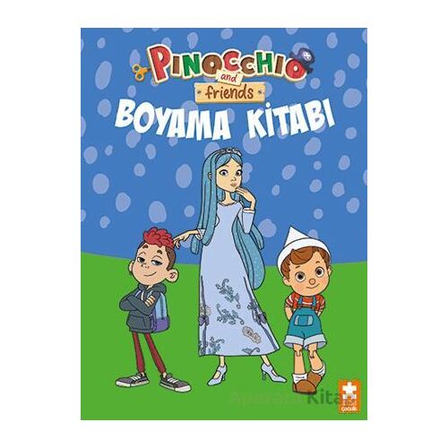 Pinocchio and Friends - Boyama Kitabı 1 - Kolektif - Eksik Parça Yayınları