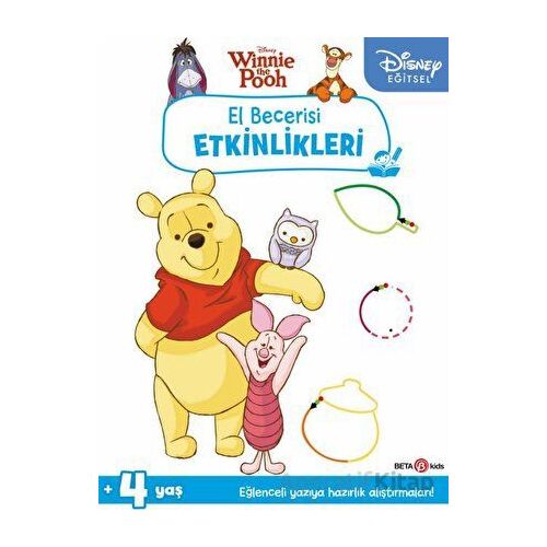 Disney Eğitsel Winnie the Pooh El Becerisi Etkinlikleri Yazıya Hazırlık - Kolektif - Beta Kids