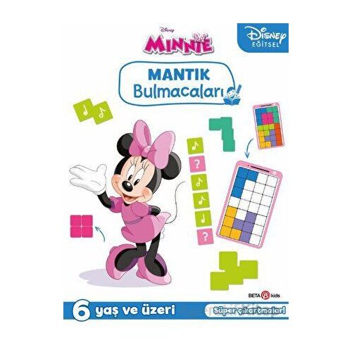 Disney Eğitsel Minnie Çıkartmalı Mantık Bulmacaları - Gökçe Demir - Beta Kids