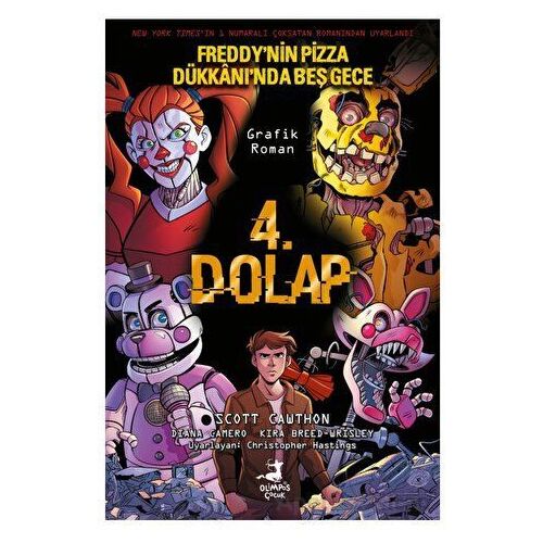 Freddynin Pizza Dükkanında Beş Gece - 4. Dolap Çizgi Roman - Scott Cawthon - Olimpos Yayınları