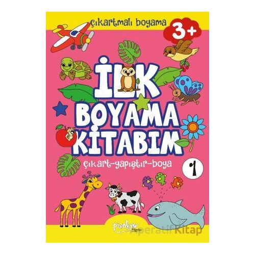 Çıkartmalı İlk Boyama Kitabım - 1 (3+ Yaş) - Buçe Dayı - Pinokyo Yayınları
