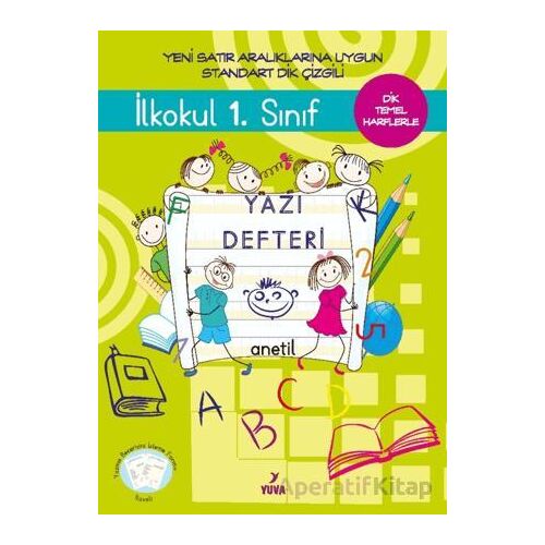 1. Sınıf Yazı Defteri Standart Dik Çizgili - Kolektif - Yuva Yayınları