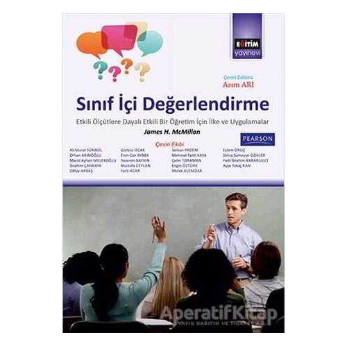 Sınıf İçi Değerlendirme - James H. McMillan - Eğitim Yayınevi - Ders Kitapları