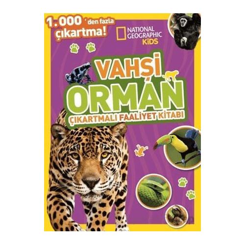 National Geographic Kids Vahşi Orman Çıkartmalı Faaliyet Kitabı - Kolektif - Beta Kids
