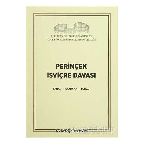 Perinçek İsviçre Davası - Kolektif - Kaynak Yayınları