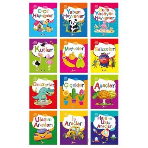 Küçük Kaşifin Boyama Kitabı (12 Kitap Takım) - Kolektif - Bıcırık Yayınları