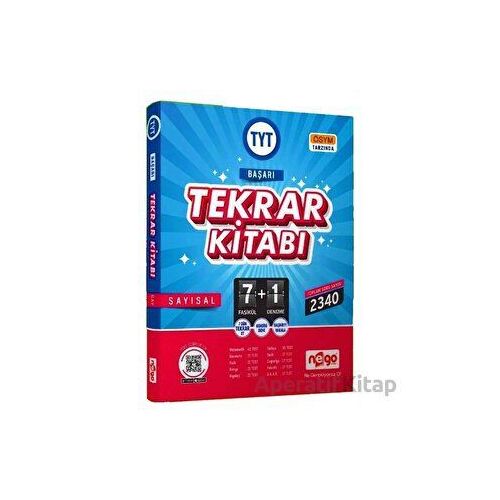 TYT Sayısal Başarı Tekrar Kitabı 7 Fasikül 1 Deneme Nego yayınları