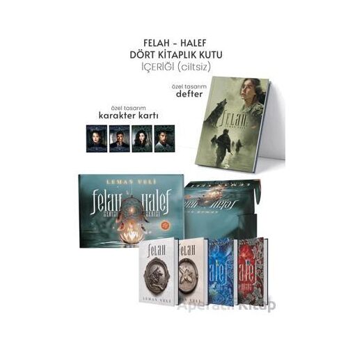 Halef ve Felah 4 Kitaplık Hediyeli Özel Kutu - Leman Veli - Ephesus Yayınları