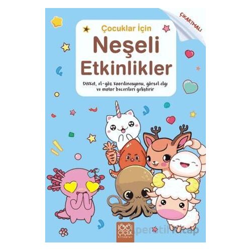 Çocuklar için Neşeli Etkinlikler- Çıkartmalı - Valentina Figus - 1001 Çiçek Kitaplar