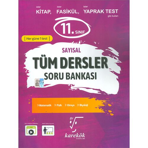11.Sınıf Tüm Dersler Soru Bankası Sayısal Karekök Yayınları