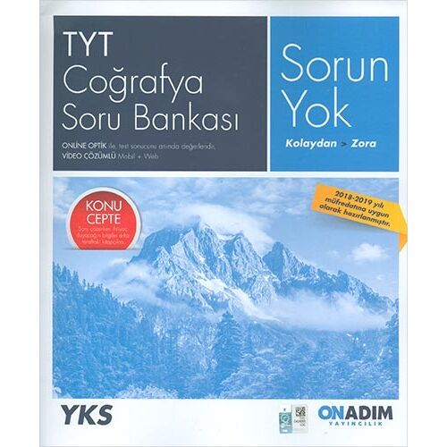 OnAdım TYT Coğrafya Soru Bankası (Konu Cepte Kıtapçığı Mevcut Değildir)